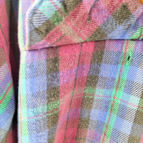 ファイブブラザー FIVE BROTHER 70-80s USA製 三角タグ チェック ネルシャツ メンズ  2XL